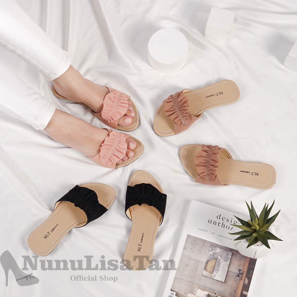 NunuLisaTan - Sandal Sendal Teplek Wanita Korea Rumah urban