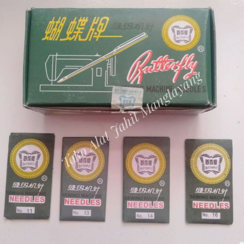 Jarum mesin jahit tradisional kepala hitam