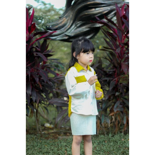 Saga Color Kids by Keenanthi / Kemeja Pocket Anak / Kemeja Anak