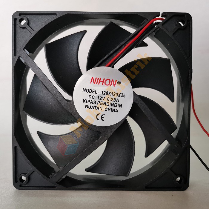 Kipas Pendingin Video Fan DC 12V 120x120x25 mm