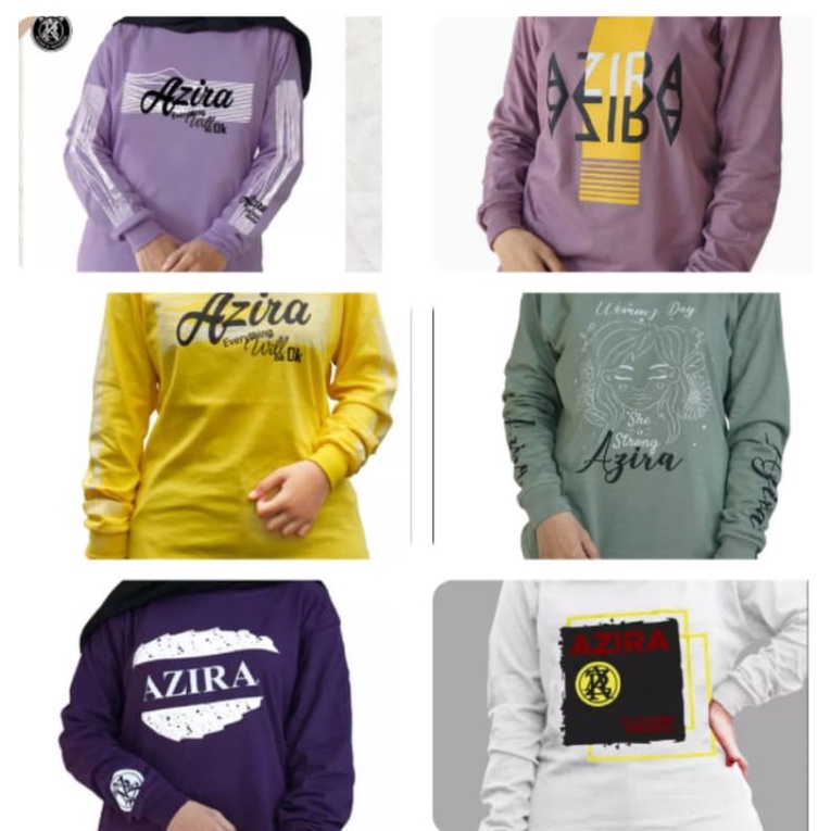 AZIRA KAOS HIJAB MUSLIM 100% ORIGINAL