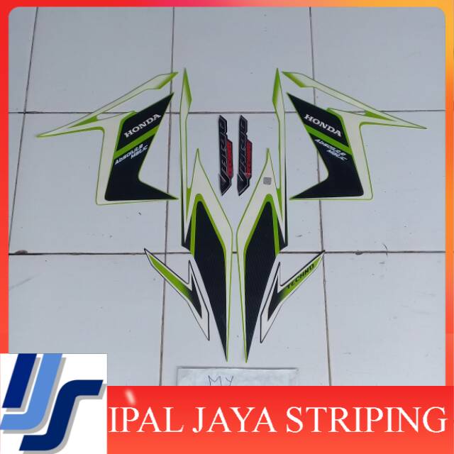 Striping Stiker vario techno 2011/2012 hijau