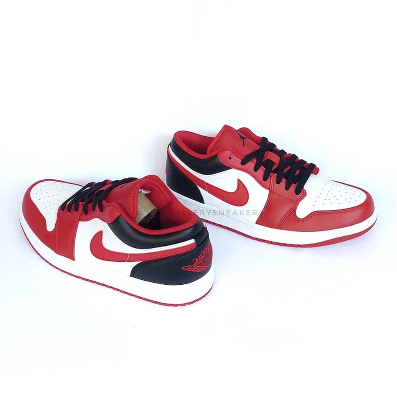 Sepatu Sneakers Pria Nike Air Jordan 1 Low Chicago Bulls BNIB Resmi Original