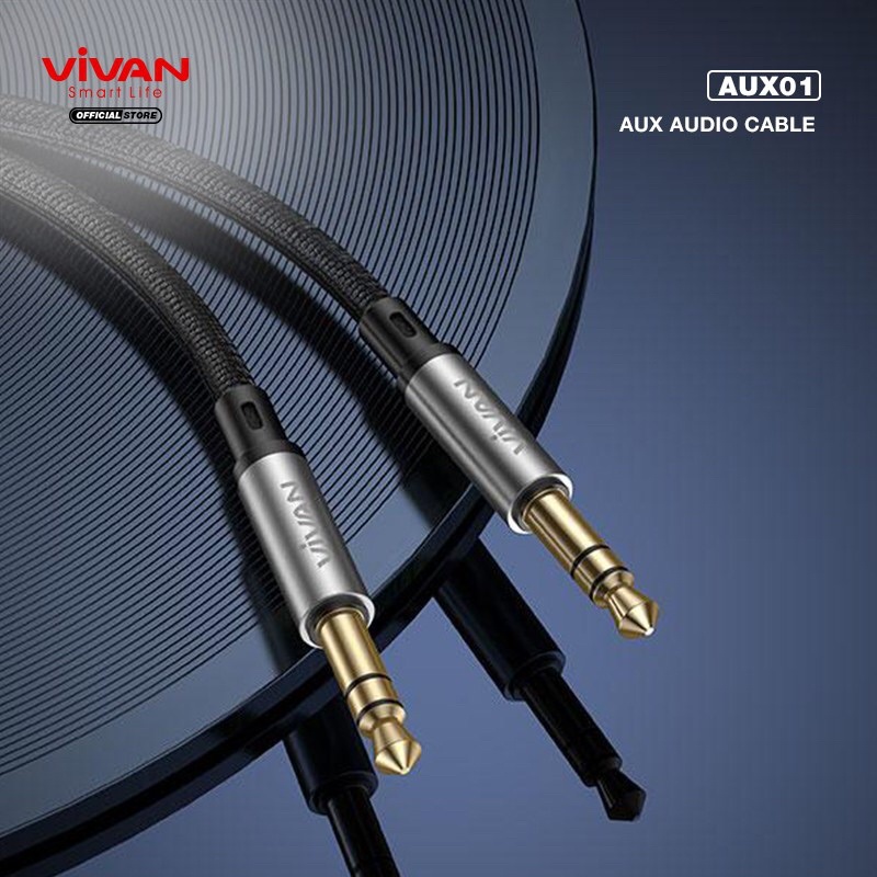 VIVAN Kabel Audio AUX 3.5mm 100cm AUX01 Garansi Resmi 1 Tahun