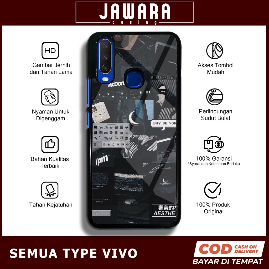 Case Vivo Y12 Y15 Y17 Case Hp Vivo Y12 Y15 Y17 Premium Glossy Jawara Casing [AEST] Casing Hp Aesthet