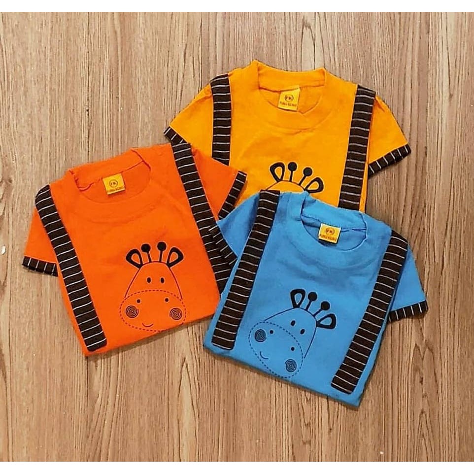 Klik Mds Setelan Baju Bayi Laki-laki 0-6 bulan Atasan Dan Celana Motif Anak Lucu Jerapah / Baju bayi anak Laki - Laki