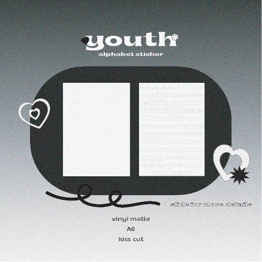 

youth alphabet sticker