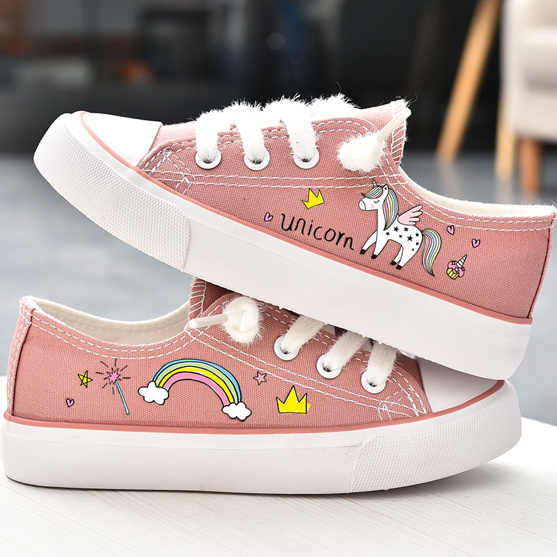  sealynn  unicorn  Sepatu flat shoes  Desain Unicorn  Bahan 