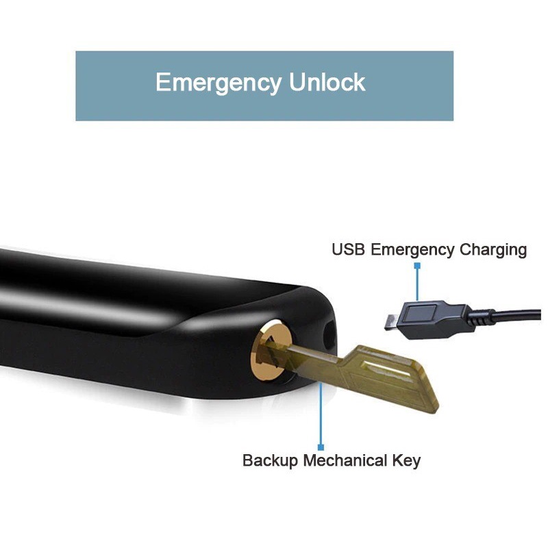 Fingerprint Door Lock Smart Keyless 3in1 Handle Lock - Kunci Pintu