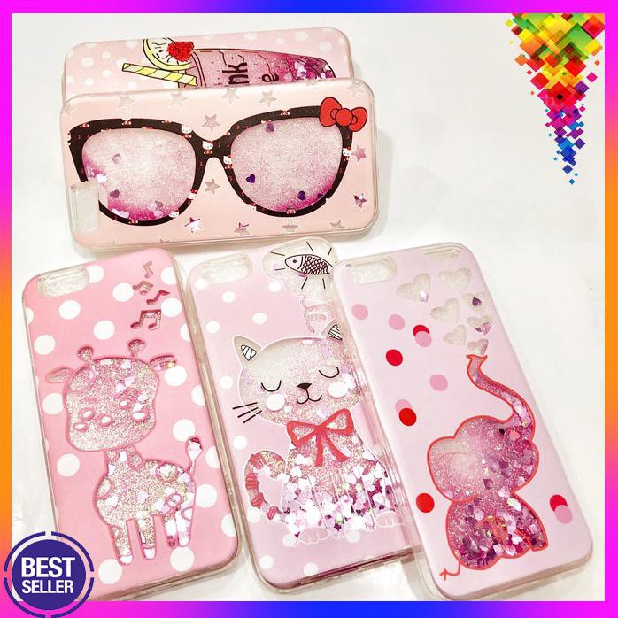 case glitter sand aquarium oppo F5 A71 vivo v7 v7+ plus redmi 5A