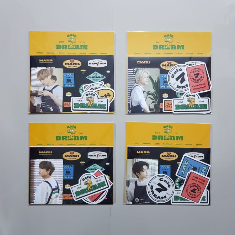 LUGGAGE STICKER SET CAFE 7 DREAM SEALED - MARK JENO HAECHAN JAEMIN