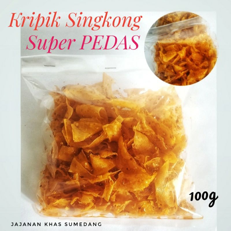 

CEMILAN PEDASS.!! Kripik Singkong Crispy Pedas 100g