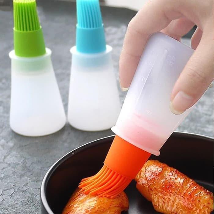 Botol kuas minyak silikon basting Oil brush silicone