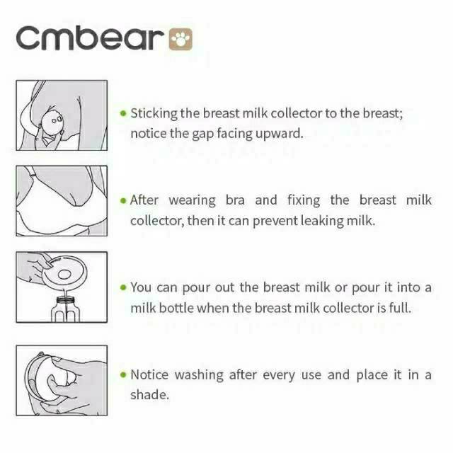 Penampung tetesan asi isi 2pcs - Cmbear Breastmilk Collection Shell - Alat Penampung Tetesan Asi