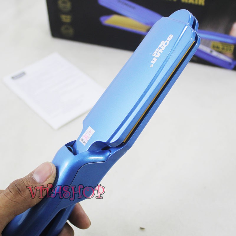 Catok Rambut Sonar SN-825 Catokan Pelurus Rambut Plat Lebar Temperatur Control