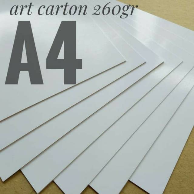 

Sy ( 50 Lembar ) Kertas Art Carton 260 Gsm / Karton Glossy Uk A4 / 21cm X 29.7cm