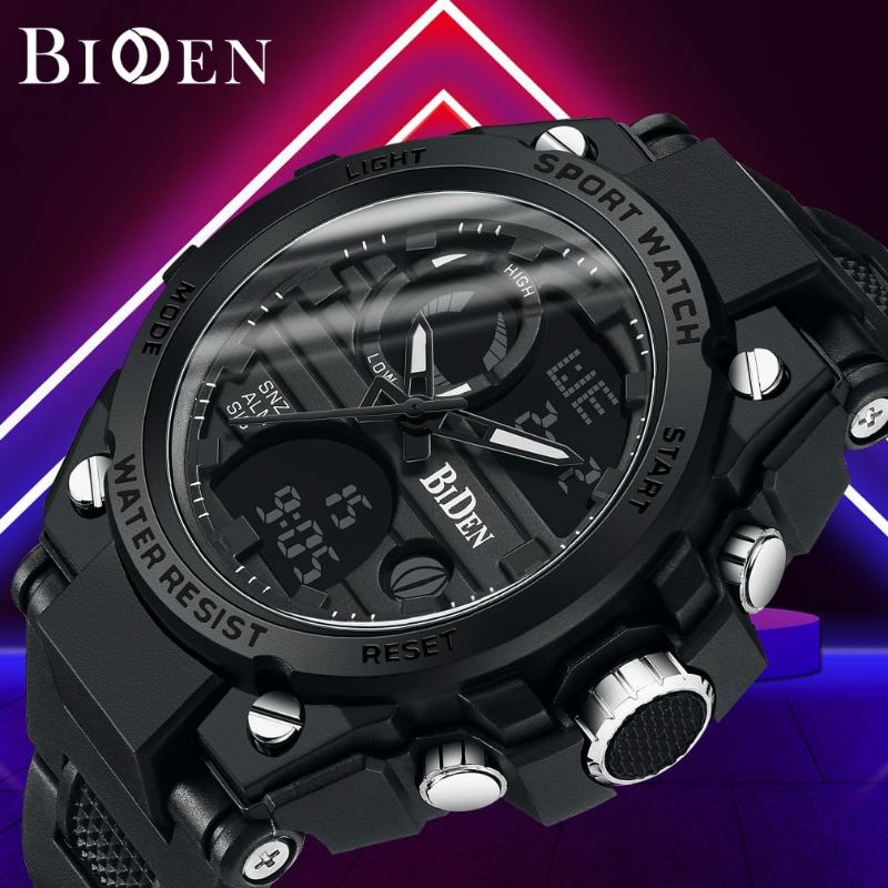 BIDEN ORIGINAL DUALTIME MILITER TAHAN AIR KUARSA SPORTY JAM TANGAN PRIA ORIGINAL