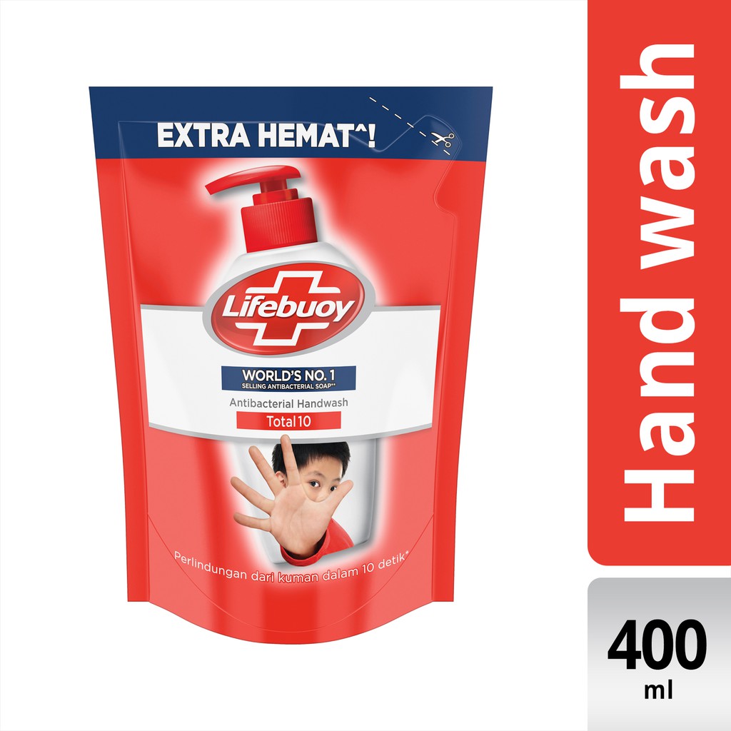 Lifebuoy Sabun Cuci Tangan Anti Bakteri Total 10 Refill