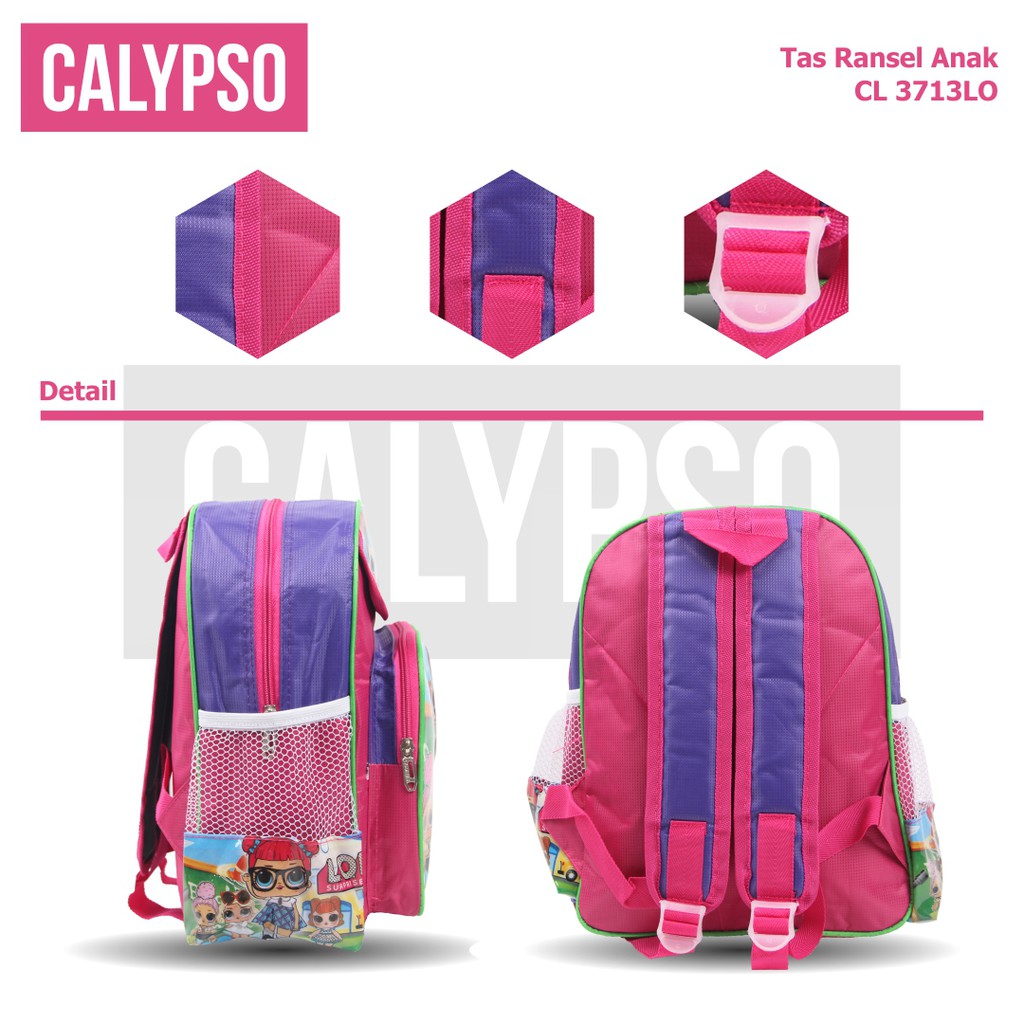 [KLIKTAS] Tas Ransel Anak Sekolah Perempuan TK Paud Gambar Kartun LOL Calypso 3713 / Ransel Backpack Sekolah