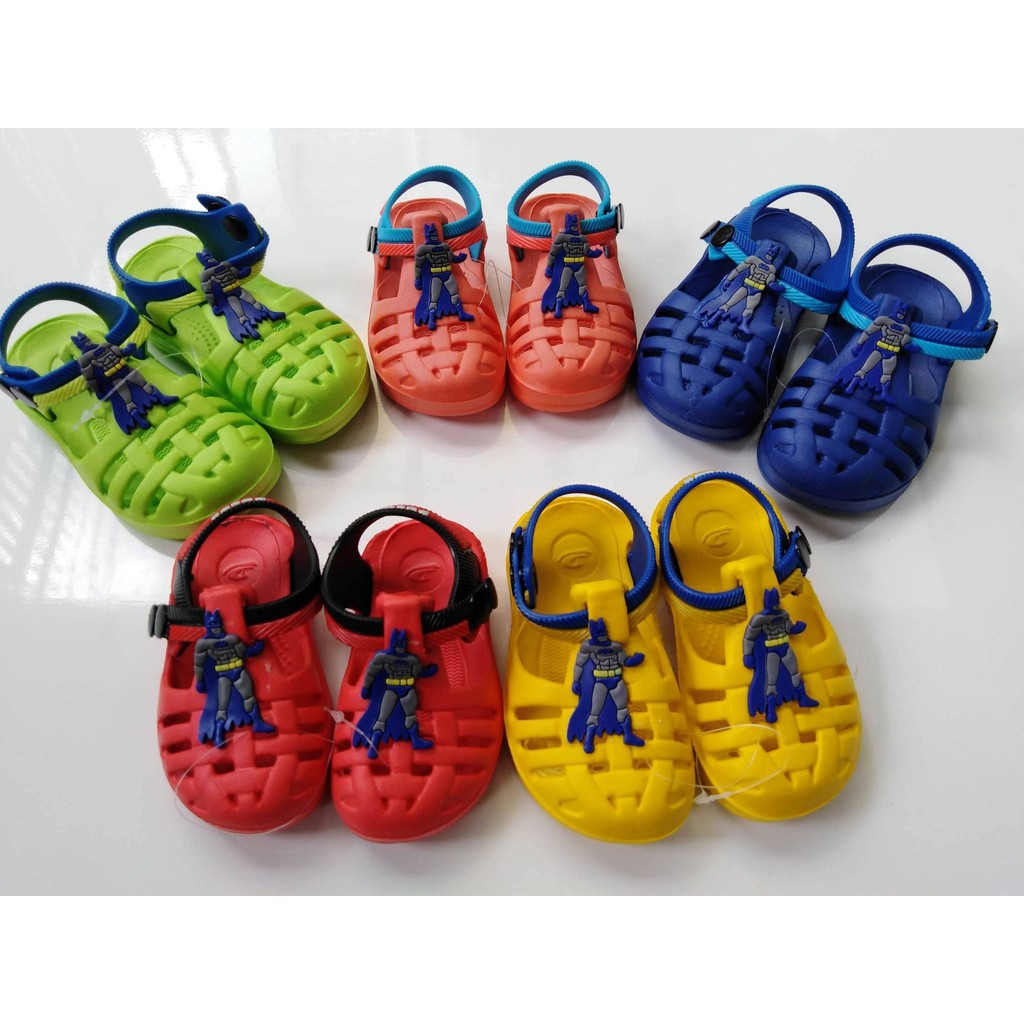 Sandal Baim Anak Anyam Karakter cowok / cewek  Sendal Karet Size 19-24