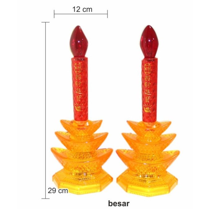 Lampu Budha - Lampu Meja Altar Sembahyang Model Yenpau Led Ukuran Besar