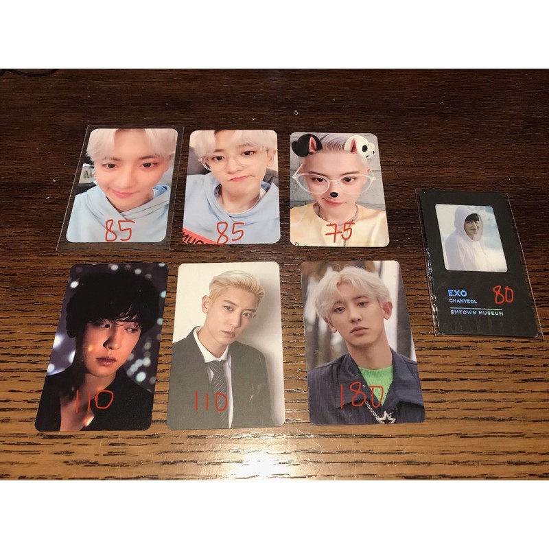 chanyeol photocard exo rare pc baekhyun official