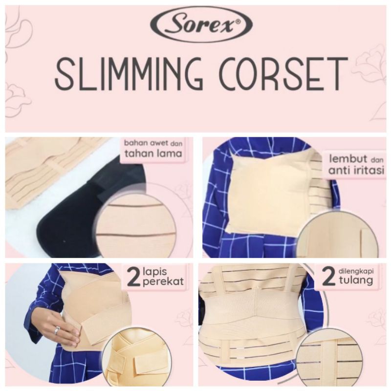 Sorex slimming corset /korset  kode 8055&amp;8056 stagen