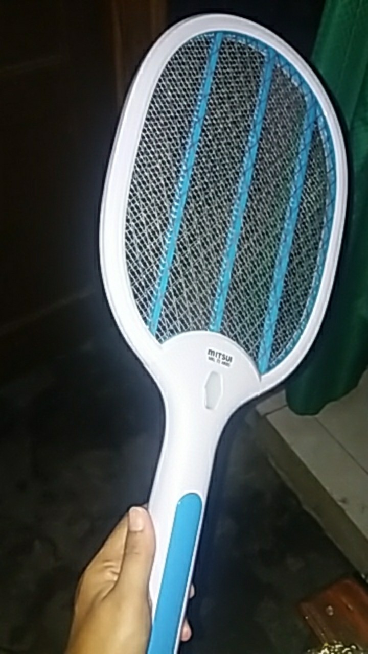 Raket Nyamuk Cas Mitsui Aries Mrl 72 Jaring Oval