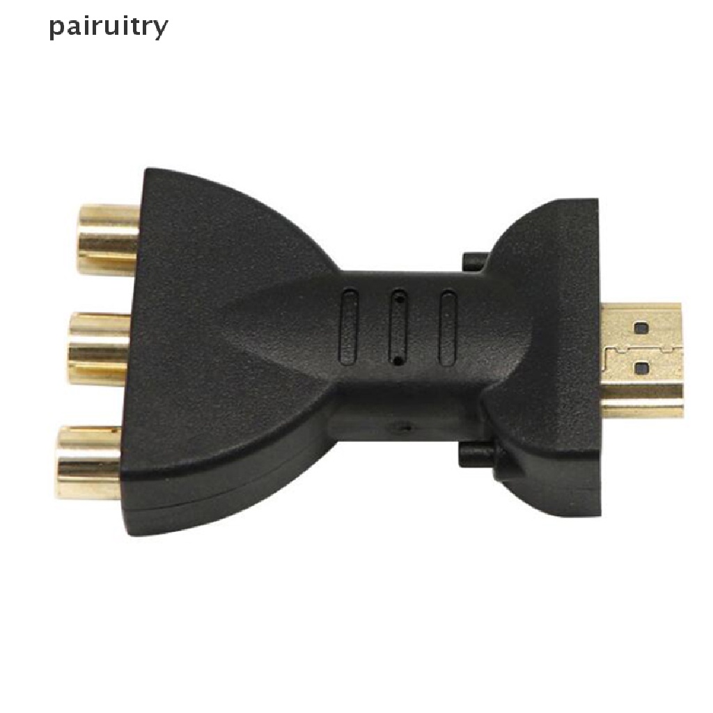 Prt Kabel Adapter Sinyal AV Digital 1080p HDMI To VGA Ke AV RCA PRT