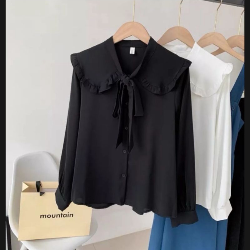 MIMA BLOUSE/ atasan terbaru/blouse korean/atasan lucu