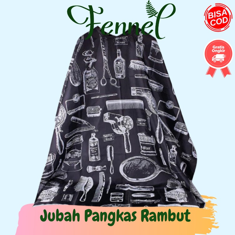 Jubah Apron Pangkas Cukur Rambut Salon Barbershop WB01