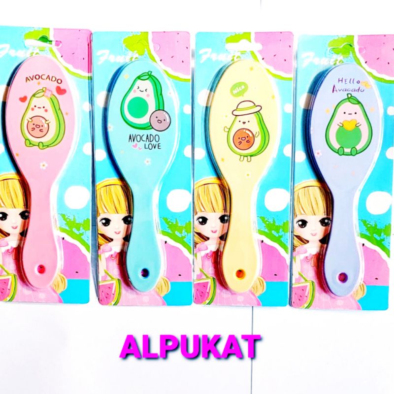 Sisir Anak 3 D karakter Kartun Paddle Comb