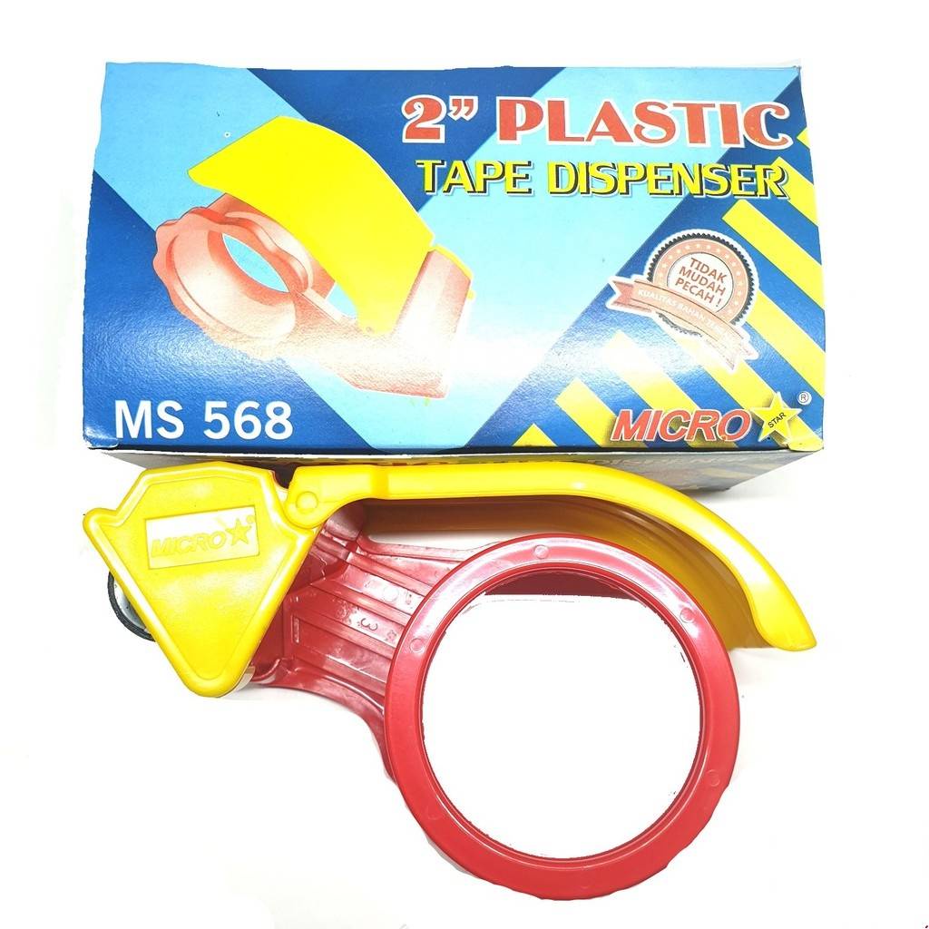 

Tape Dispenser Micro Star MS568 Tempat Lakban MicroStar MS-568 Plastik