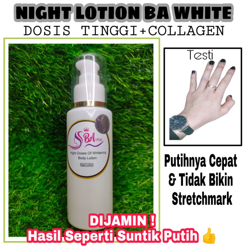 PEMUTIH BADAN BA WAHITE - LOTION PEMUTIH BADAN TERAMPUH NEW KEMASAN & LBH CPT PUTIH / AMPUH UNTUK YA