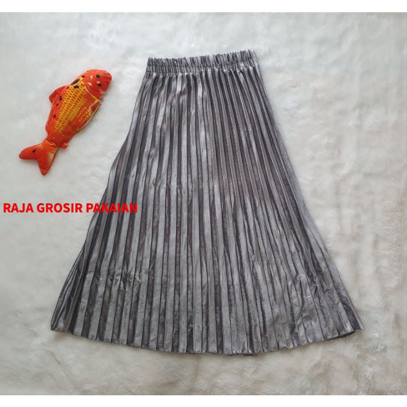 Rok Plisket Bludru Anak Premium Usia 1-7 Tahun