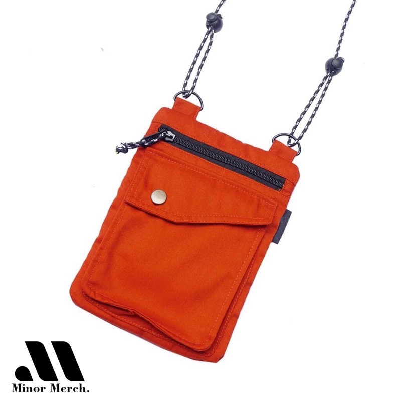 Tas Hp mini selempang gantung leher hanging wallet tempat kartu atm minor polos HP05 kanvas