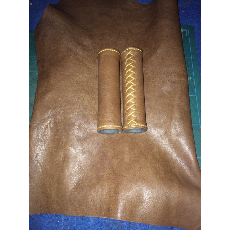 handgrip dan kulit sadel kulit asli