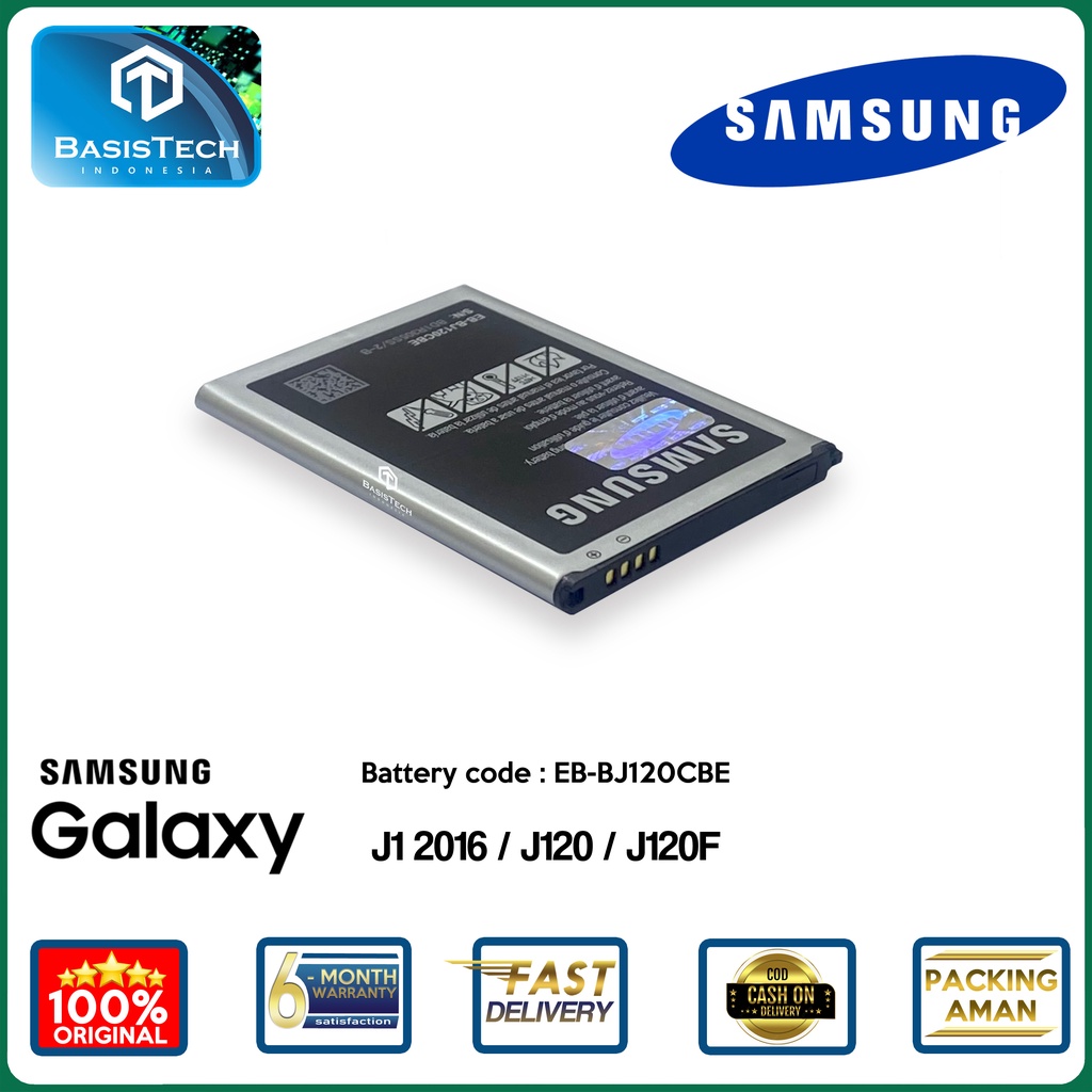 BATERAI SAMSUNG J1 2016 - J120 - J120F - EB-BJ120CBE - ORI