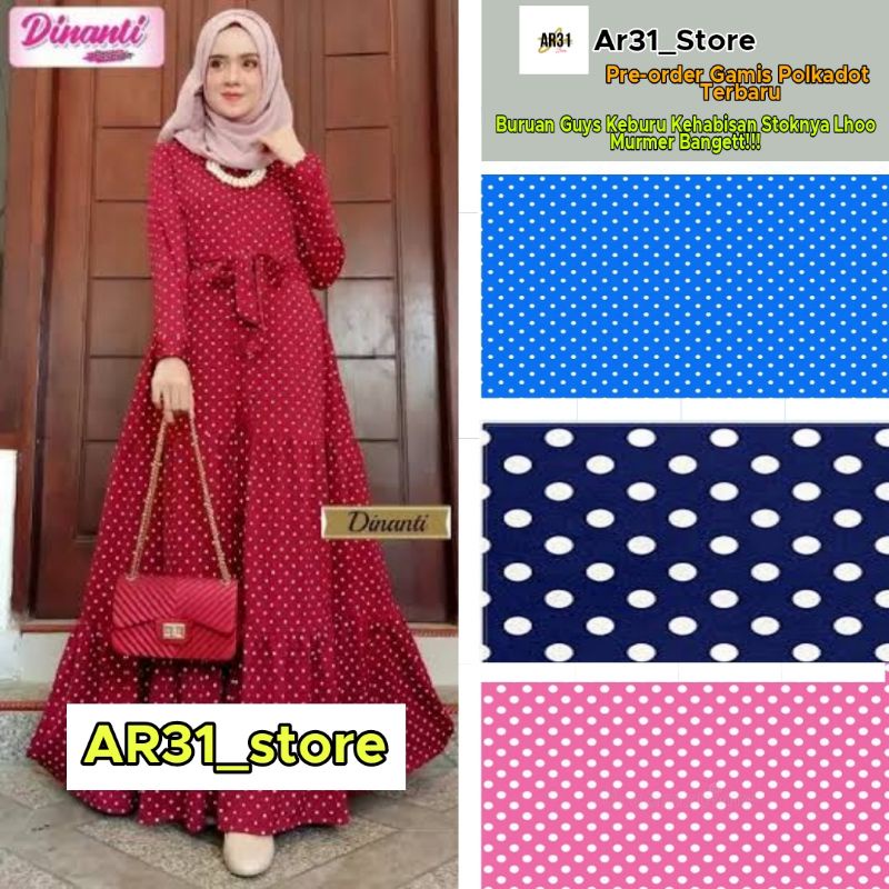 Aqila Polka Dress - Gamis Homey Pajamas