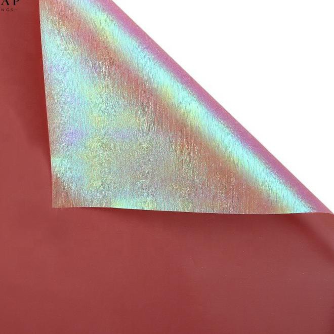 

HOT SALE!! (iue-234) Kertas Bunga Wrapping Paper (PACK; 60x60 cm) - Bicolor Holographic Cellophane