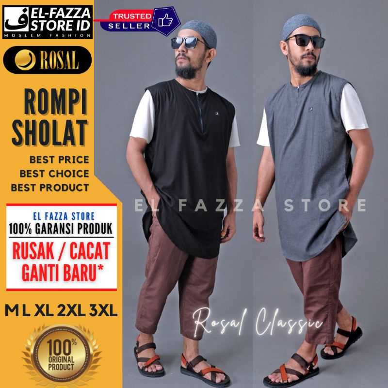 ROMPI SHOLAT ( ROSAL ) CLASSIC / ROMPI SHALAT PRIA MUSLIM / BAJU PENUTUP KAOS UNTUK SOLAT