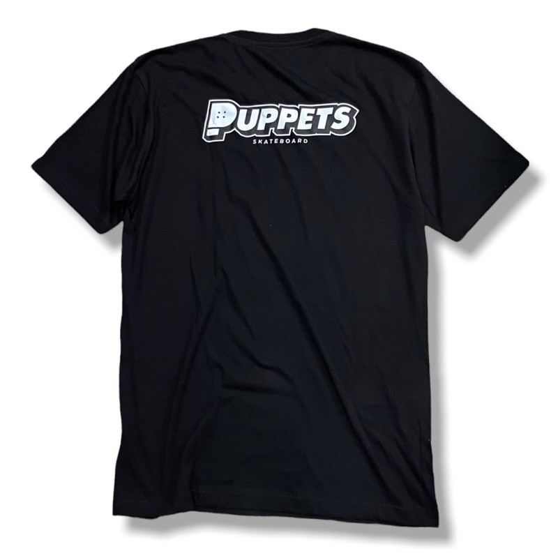 Puppets tshirt P Logo black cotton