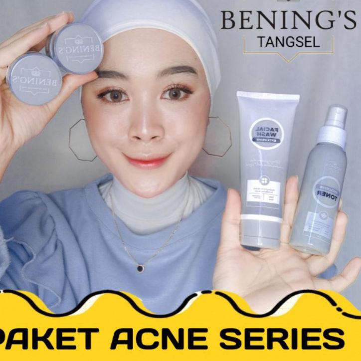 ☃ BENING SKINCARE DR OKY PRATAMA PAKET ACNE/BENINGS CLINIC/BENING SKINCARE/PAKET KECANTIKAN ➾