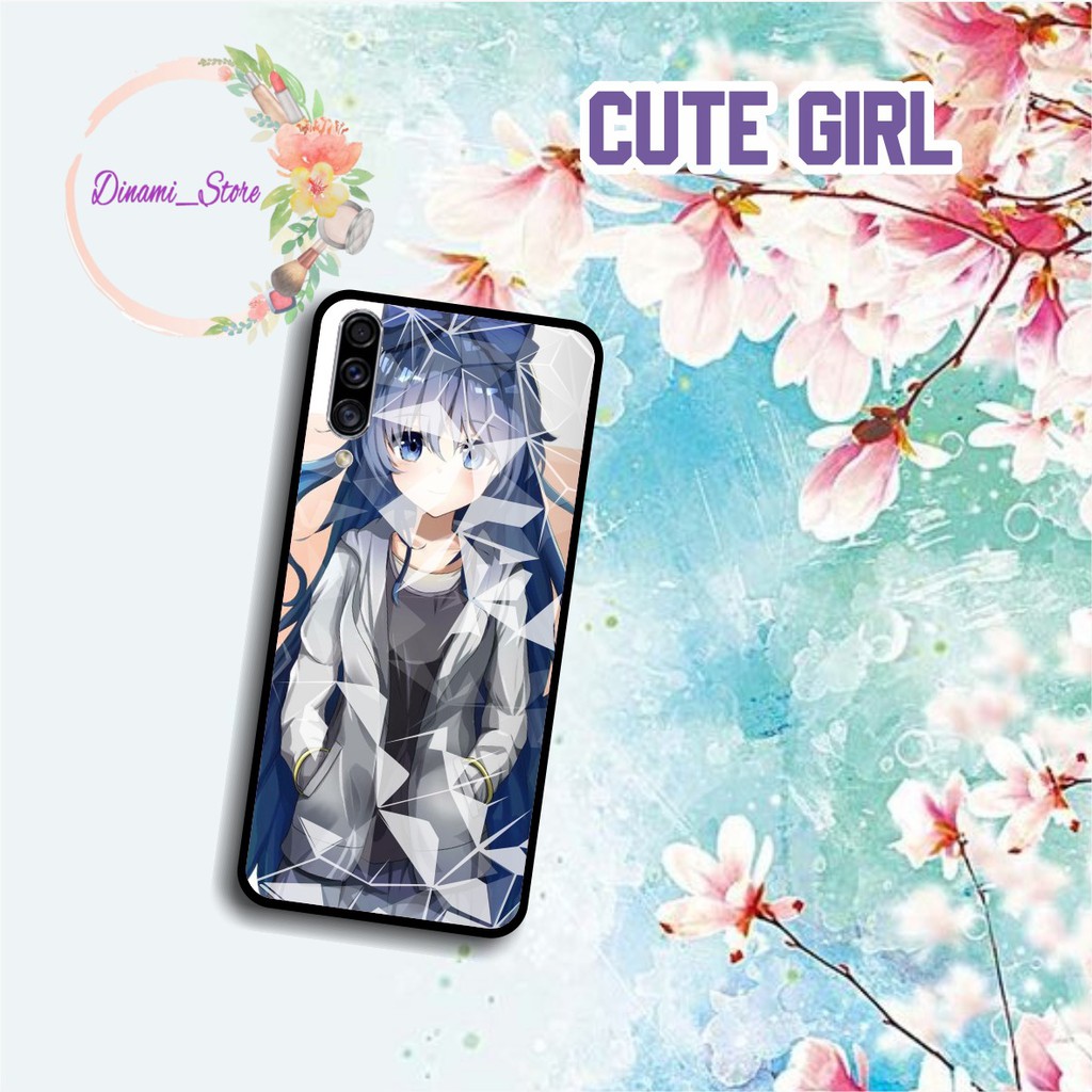 Softcase Diamond CUTE GIRL Oppo A3s A1k A5 A9 2020 A7 F9 A5s A31 A52 a53 A92 A37 A57 A59 A71 DST1697