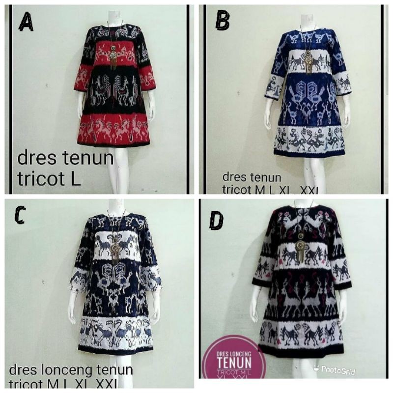 Dress tenun sumba baju tenun jepara baju etnik ntt DTB59