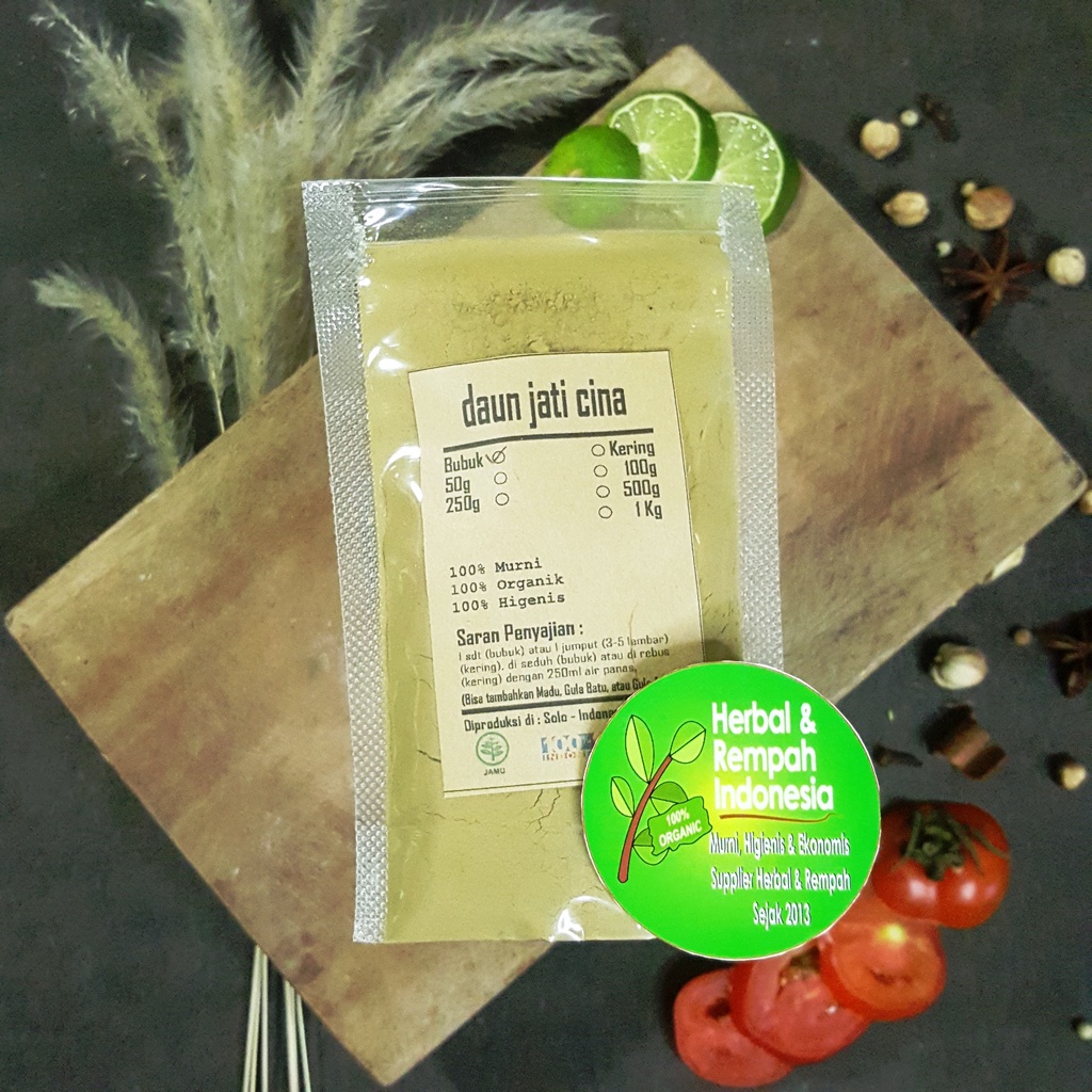 

Daun Jati Cina Bubuk - 100 GR / REMPAH / JSR / 100% MURNI