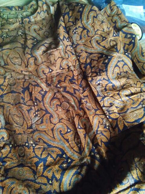 Gamis Batika Series Sogan Batik Premium Muslim Syari Long Maxi