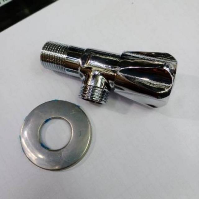 Murah Stop Kran Singgle Kuningan / Stop Kran Kloset /Stop Kran Washtafel