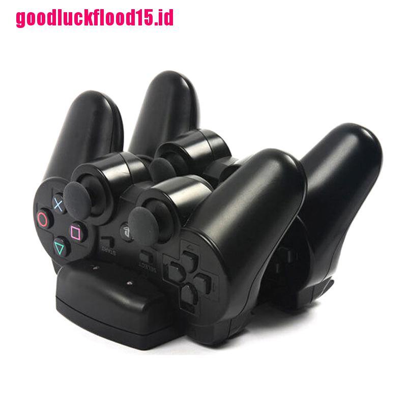 (LUCKID) Dock charging usb Warna Hitam Untuk playstation 3 ps3 move