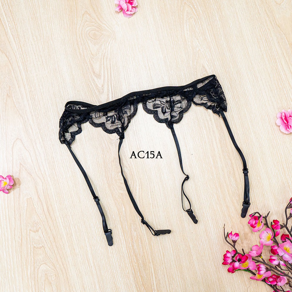 [PALING MURAH] STOCKING SEXY GARTER BELT SABUK PAHA HITAM AC15A